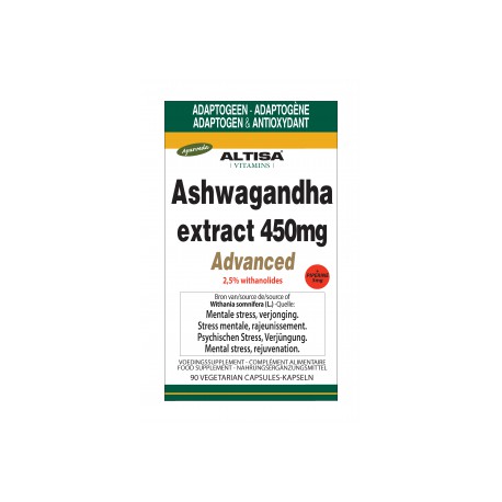Altisa Ashwagandha extract 450mg 90 Vcaps