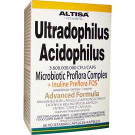 Altisa Ultradophilus Acidophilus 3.6 Billion + Inuline - 60caps