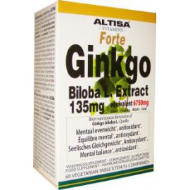 Altisa Ginkgo Biloba Extract 135mg Forte - 60tabs