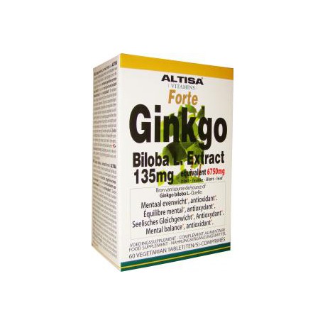 Altisa Ginkgo Biloba Extract 135mg Forte - 60tabs