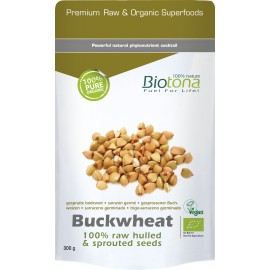 Biotona Buckwheat 100% raw hulled & sprouted seeds 300gr
